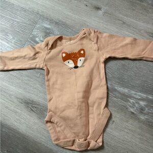 Adorable Fox Print Kids Bodysuit